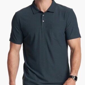 Vuori Ace Performance Polo Short Sleeve Shirt ~ Green ~ L ~ Pocket / Logo